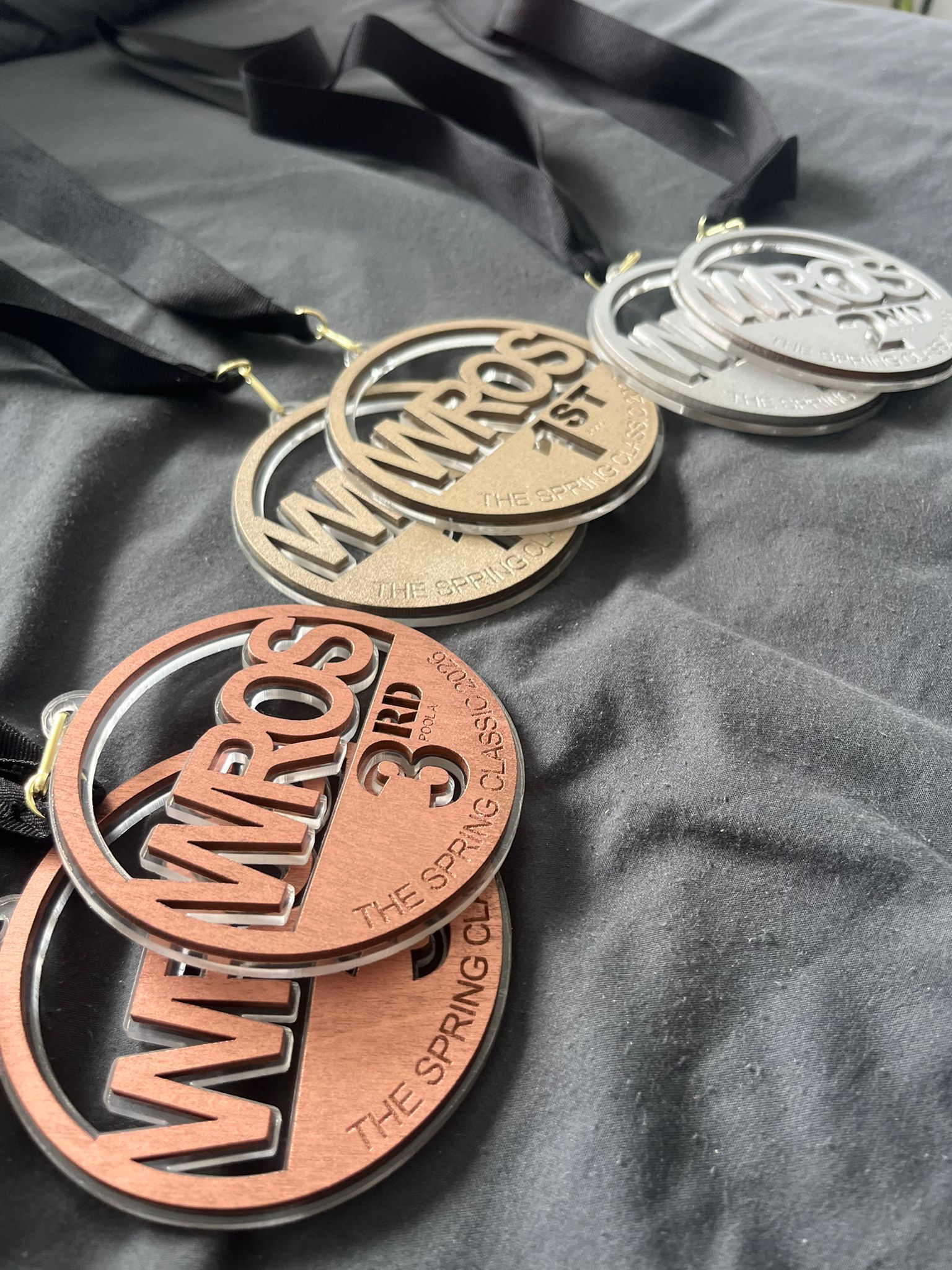 Premium Customizable Acrylic and Wood Medals